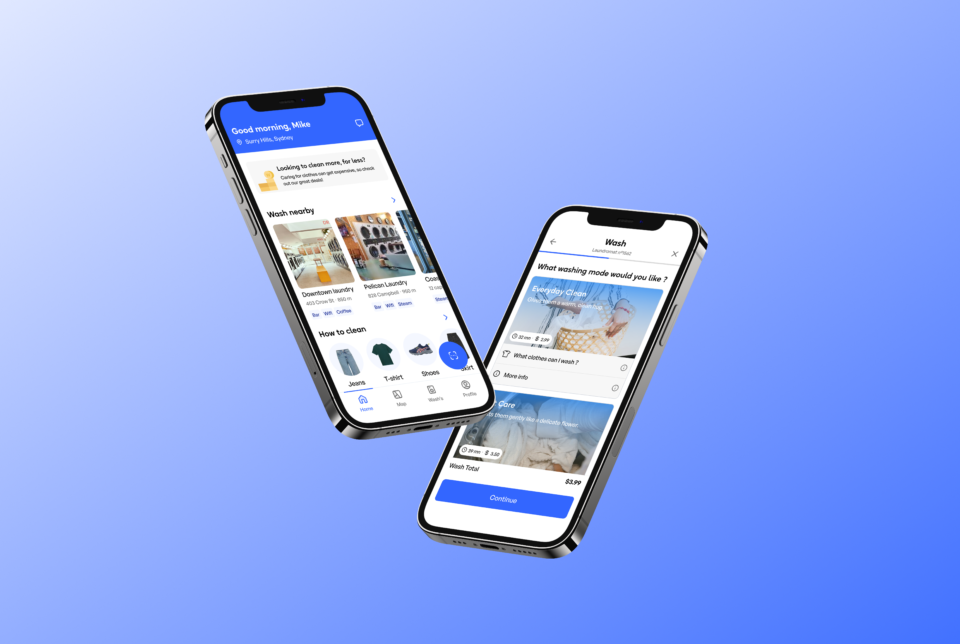 Application Wash – UI/UX Mobile Design | Martin Pontegnier