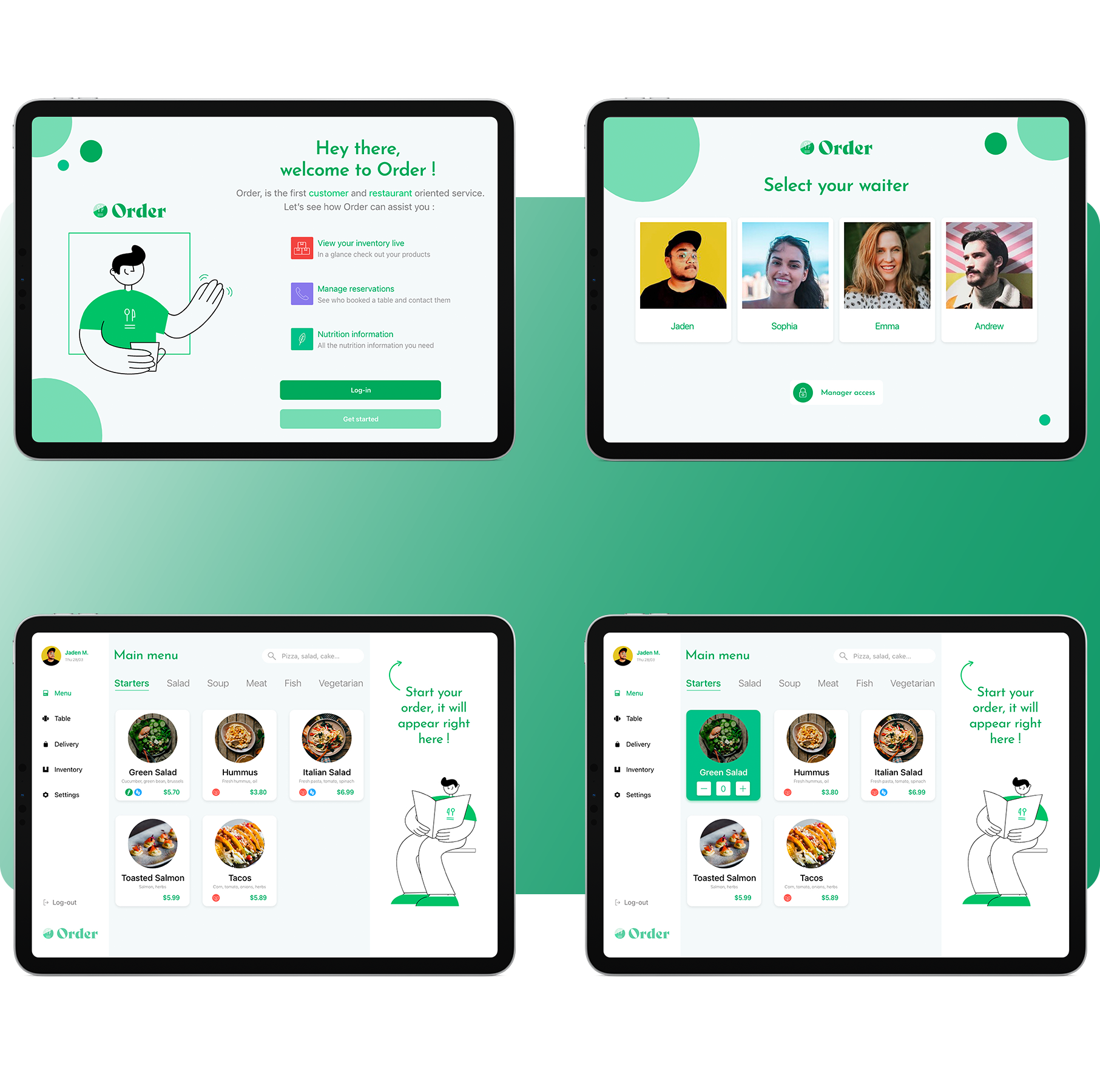 Présentation – tablette – Order